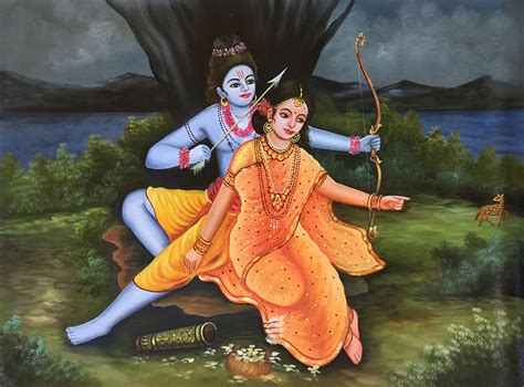 De 'Rama en Sita' peintures uit Vijayanagara: Een visueel feest van devotionele liefde!